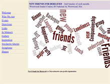 Tablet Screenshot of newfriendsforbereaved.org